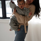 Children’s Wide Ribbed Knit Sweater ‘Fog’