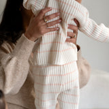 Children’s ‘Pink Stripe’ Ribbed Knit Pant