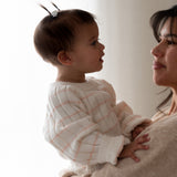 ‘Pink Stripe’ Ribbed Knit Onesie