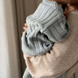 Children’s Wide Ribbed Knit Sweater ‘Fog’
