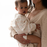 ‘Pink Stripe’ Ribbed Knit Onesie