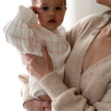 ‘Pink Stripe’ Ribbed Knit Onesie