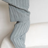 Children’s Wide Ribbed Knit Pant ‘Fog’