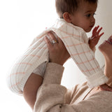 ‘Pink Stripe’ Ribbed Knit Onesie