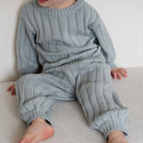 Children’s Wide Ribbed Knit Sweater ‘Fog’