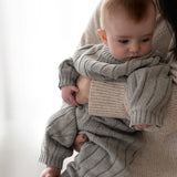 Children’s Wide Ribbed Knit Sweater ‘Rain Gray’