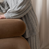 Children’s Wide Ribbed Knit Sweater ‘Rain Gray’