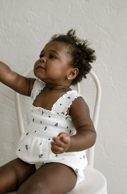 ‘Blueberry’ Garden Romper