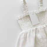 Florence Linen Dress ‘White’