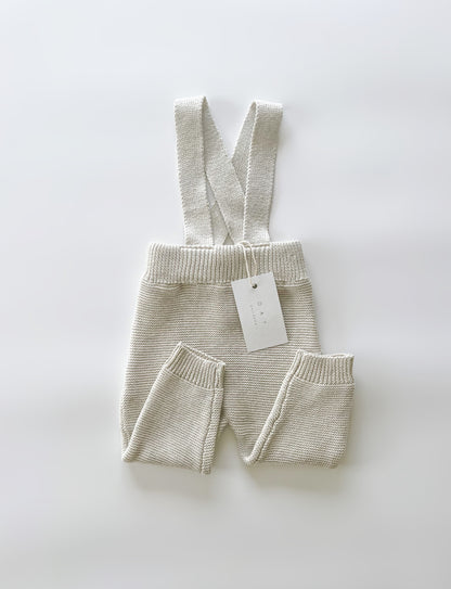 ‘Gray Marle’ Knit Suspenders