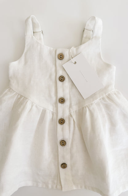 Linen Marseille Dress ‘White’