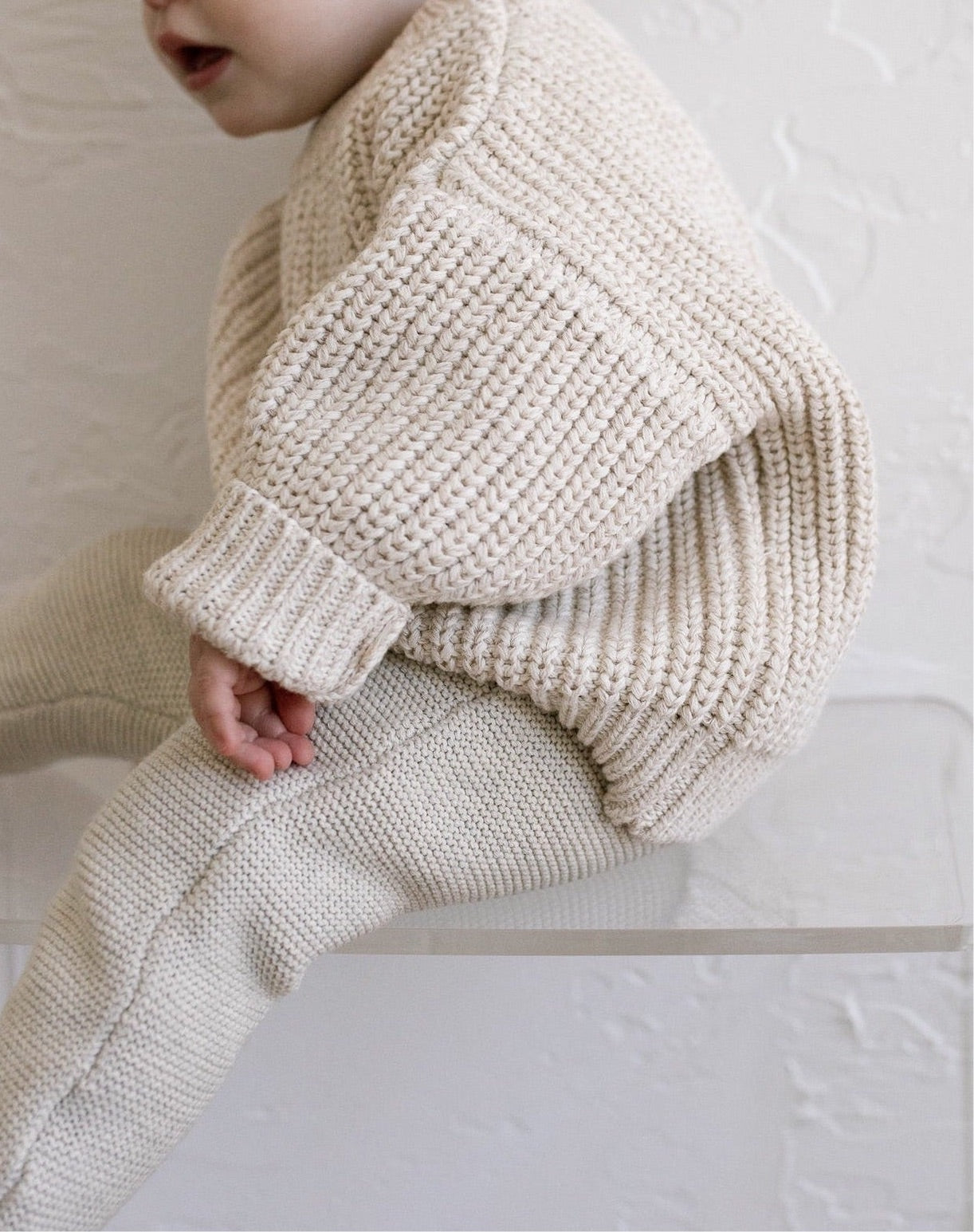 Oatmeal chunky knit clearance cardigan