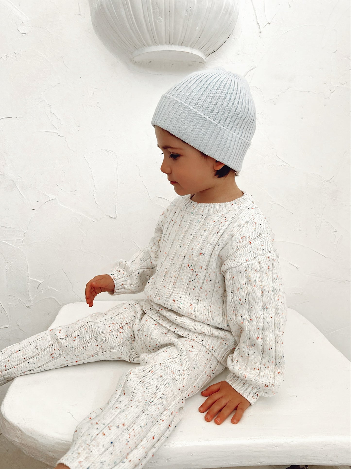 Children’s Wide Ribbed Knit Pant ‘Sprinkle’