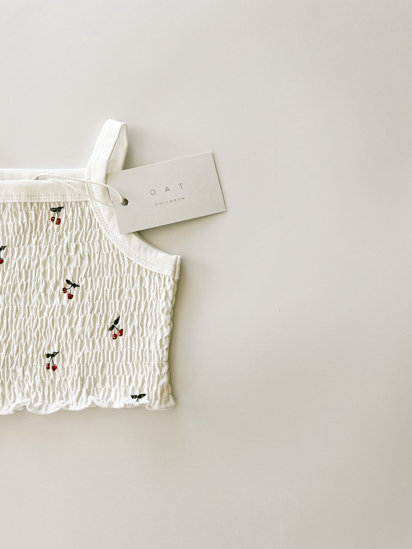 Cherries Smocked Tank