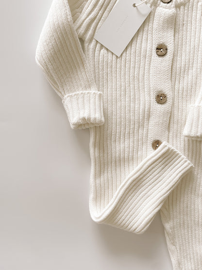 ‘Powder’ Ribbed Knit Playsuit