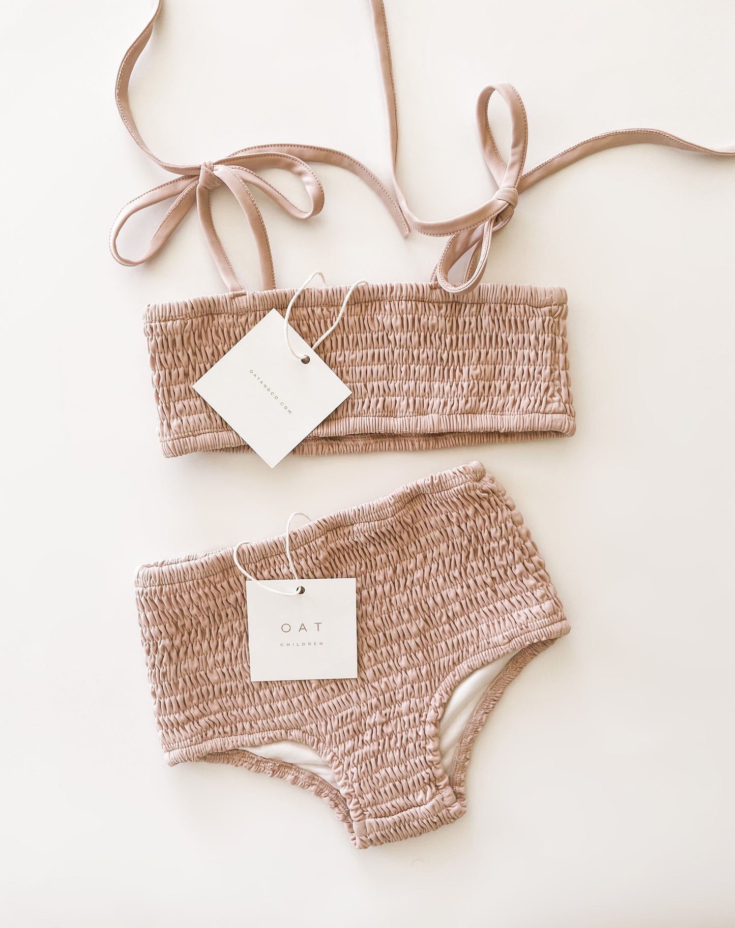 High Waisted Bikini Bottoms - Peony