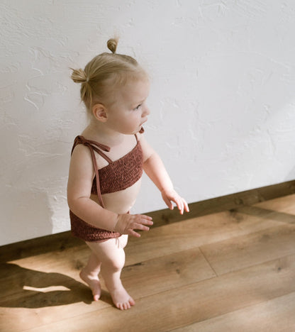 High Waisted Bikini Bottoms - Plum