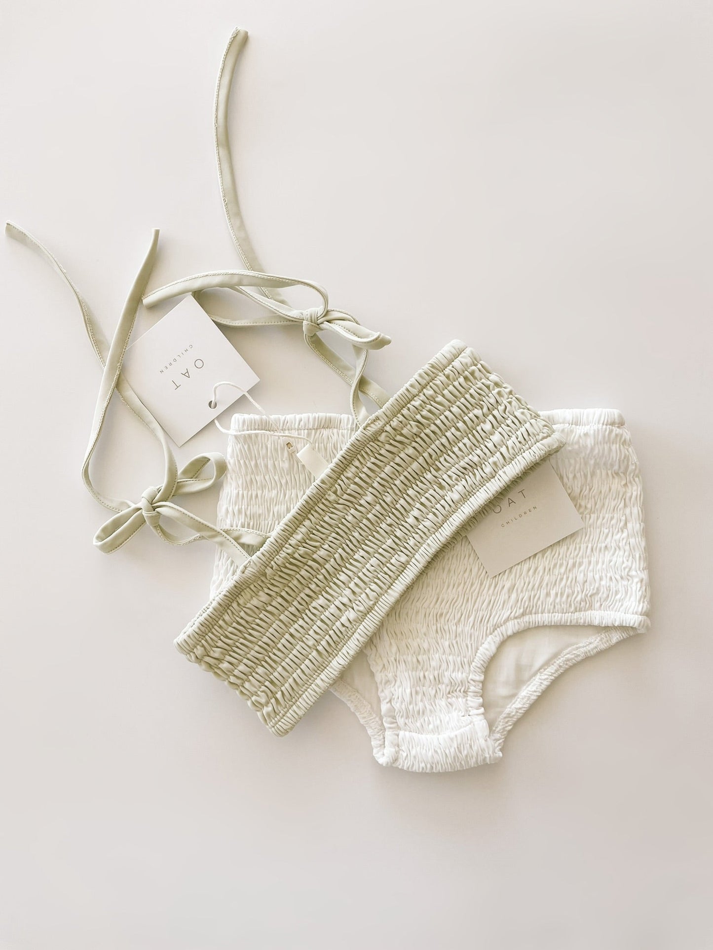 High Waisted Bikini Bottoms - Coconut