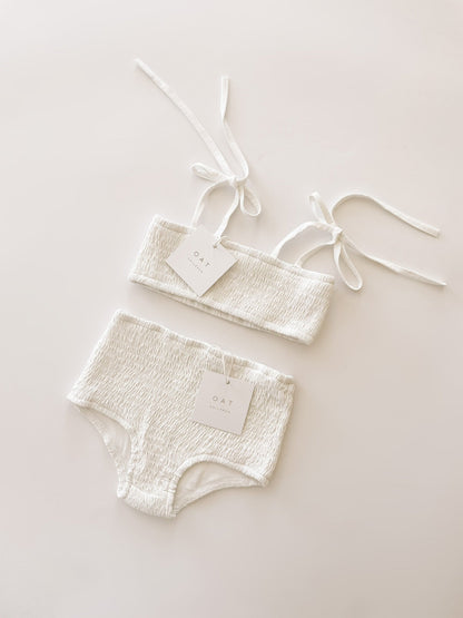 High Waisted Bikini Bottoms - Coconut
