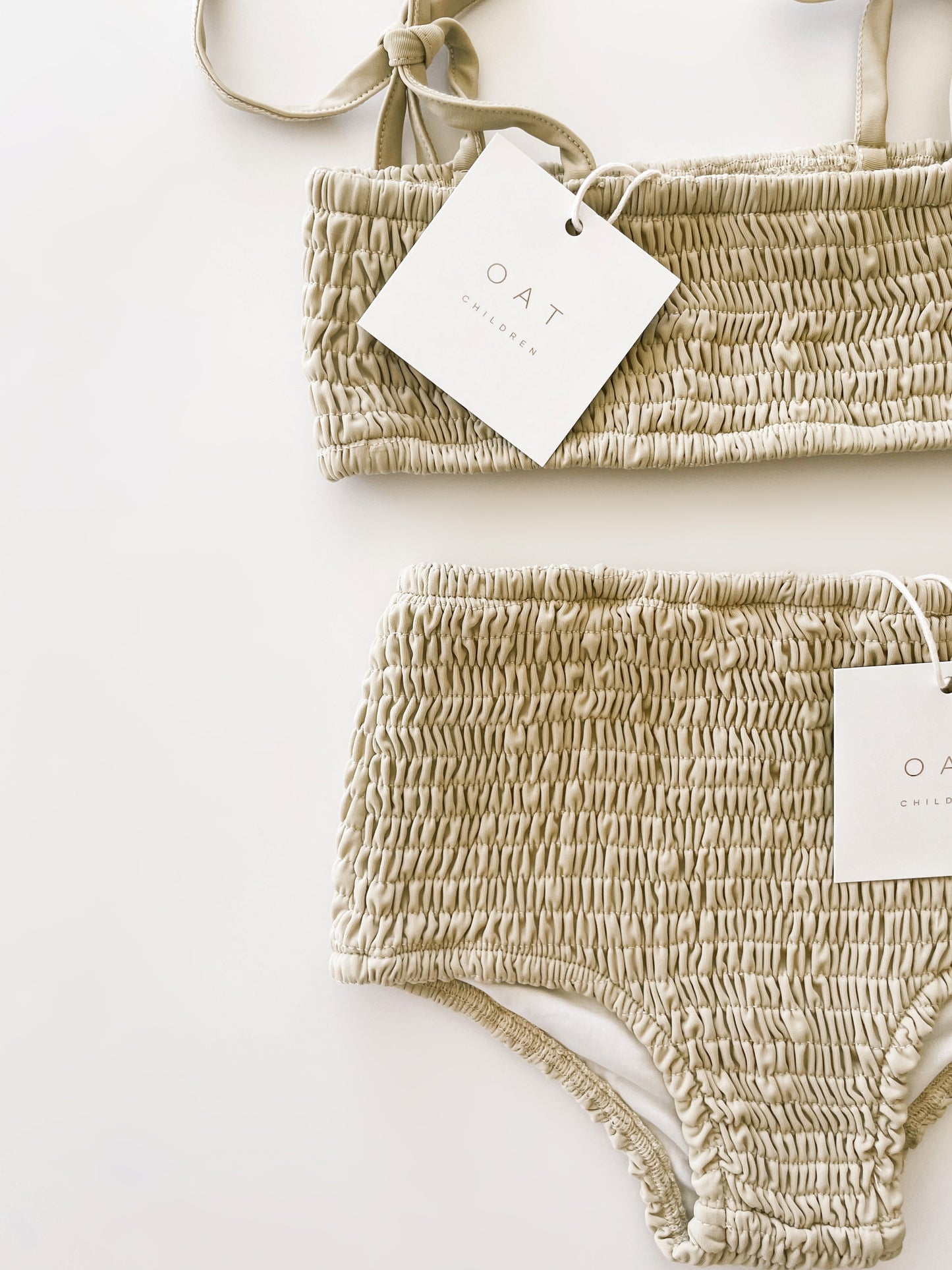 High Waisted Bikini Bottoms - Sand