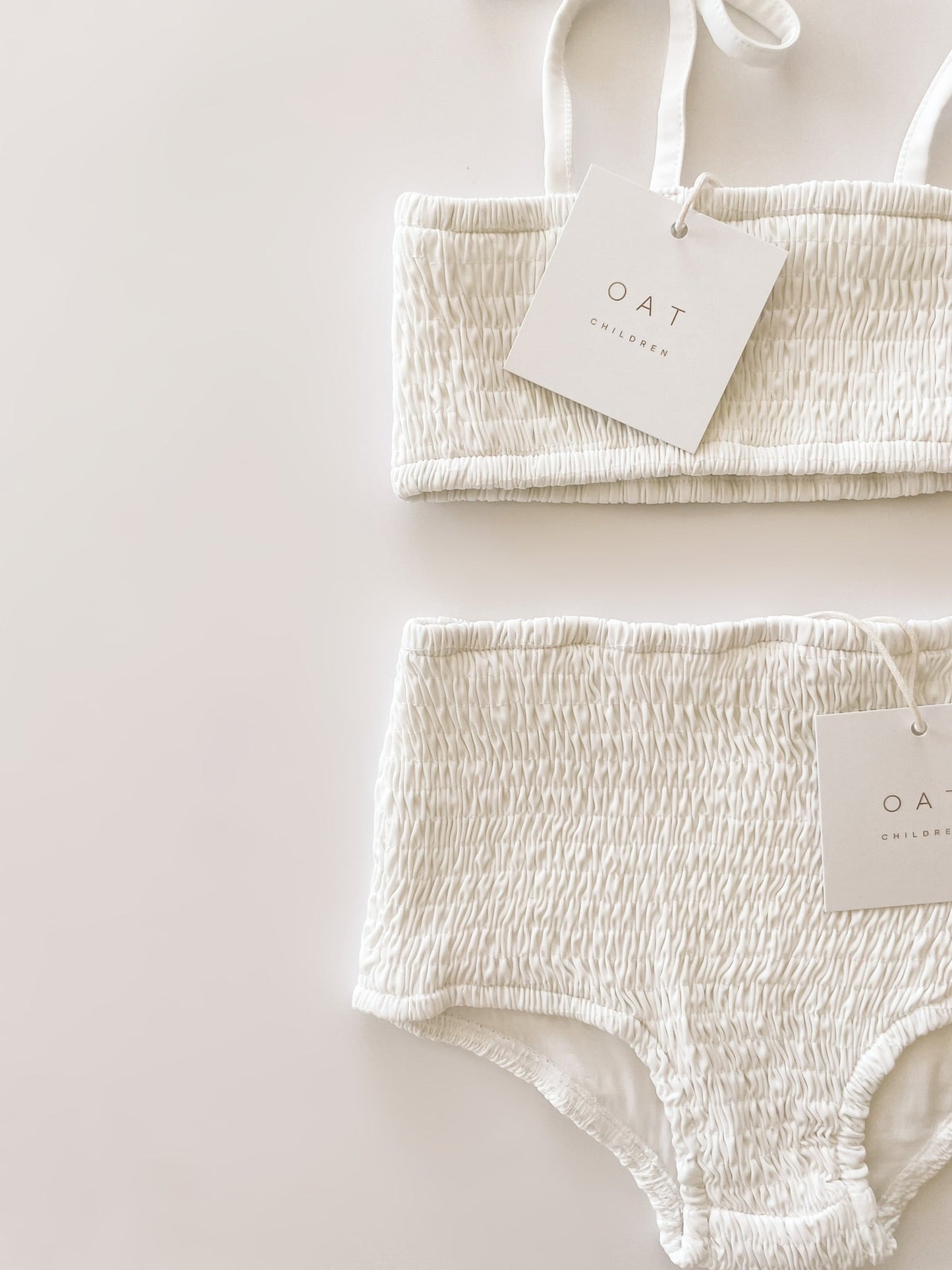 High Waisted Bikini Bottoms - Coconut