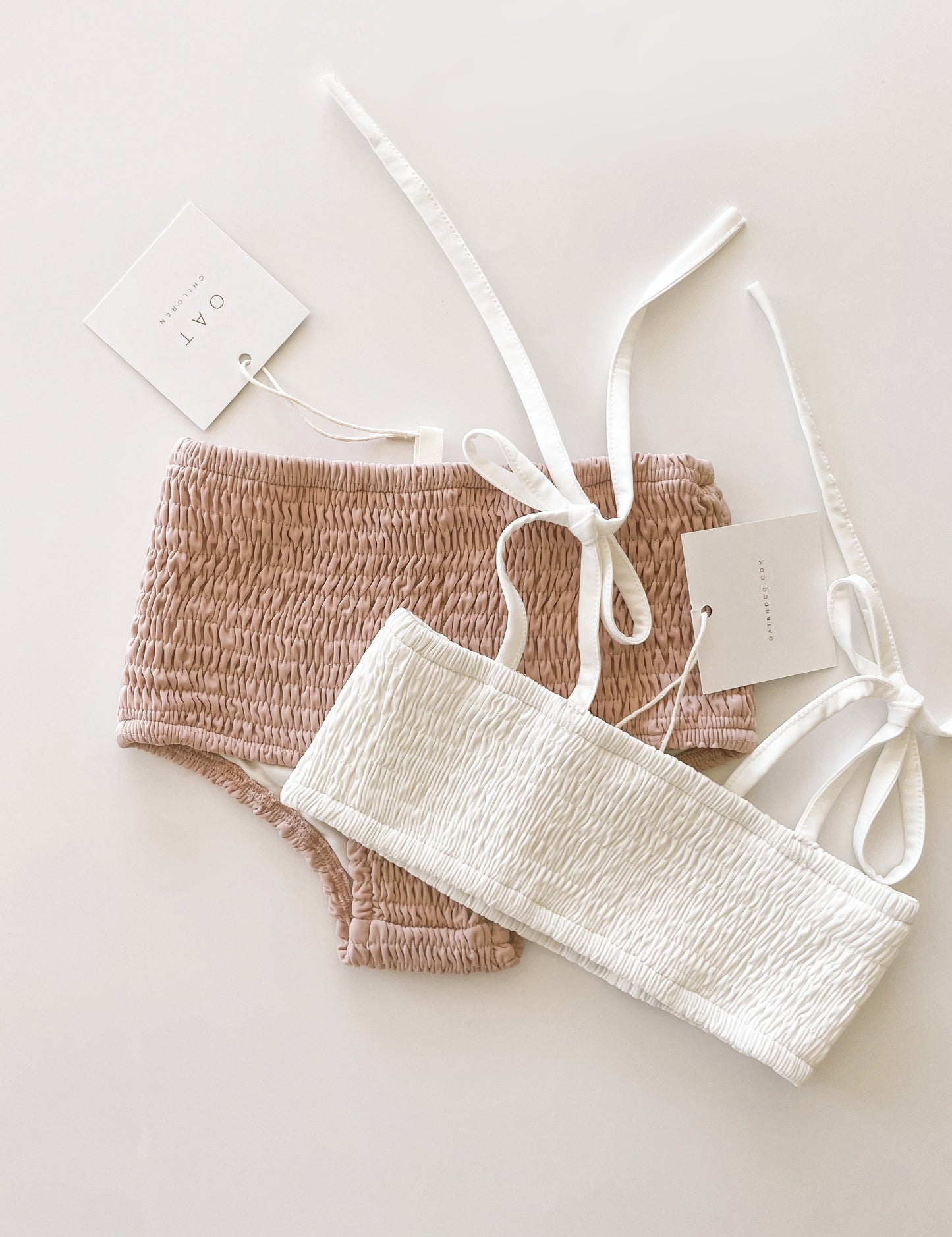 High Waisted Bikini Bottoms - Peony