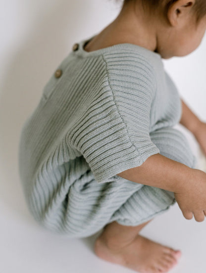 Fog Ribbed Knit Tee Playsuit
