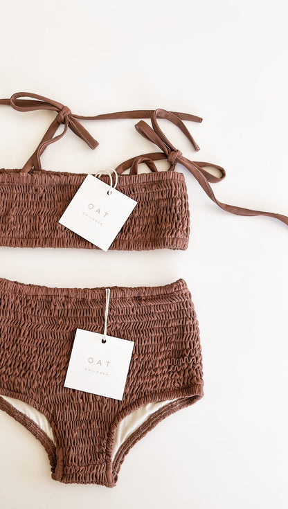 High Waisted Bikini Bottoms - Plum