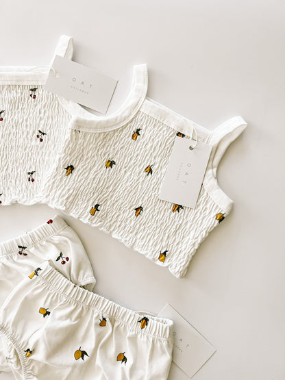Lemons Smocked Tank