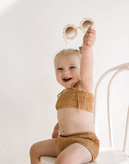 Smocked Bikini Top - Citrus