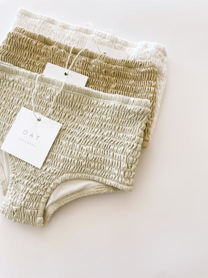 High Waisted Bikini Bottoms - Sage