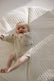 Seed Stitched Striped Cotton Onesie - Oatmeal main image 1