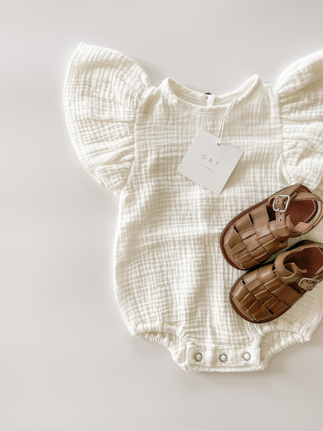 Pink Paradise Organic Muslin Bubble Romper
