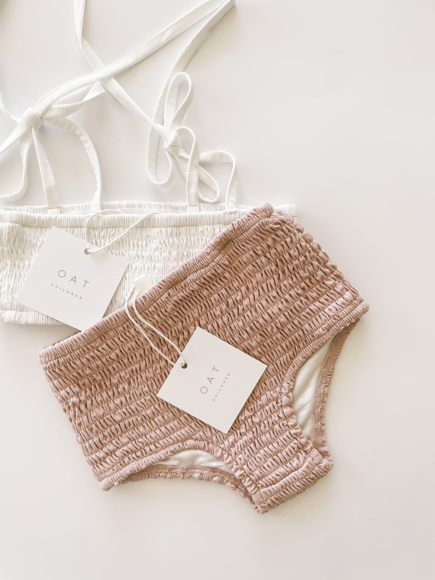 High Waisted Bikini Bottoms - Peony