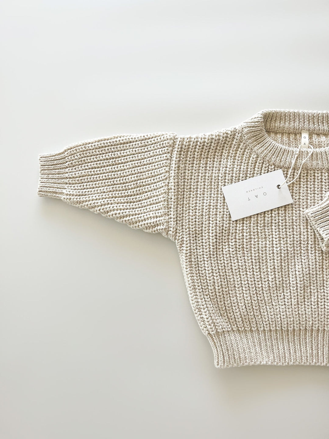 Cowboy Desert Knit Sweater - Oatmeal & Red