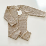 ‘Oat Fleck’ Chunky Knit Playsuit