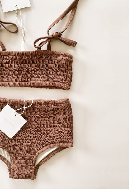 High Waisted Bikini Bottoms - Plum