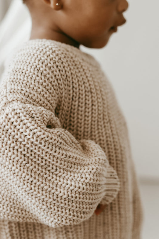 ‘Oat Fleck’ Chunky Sweater