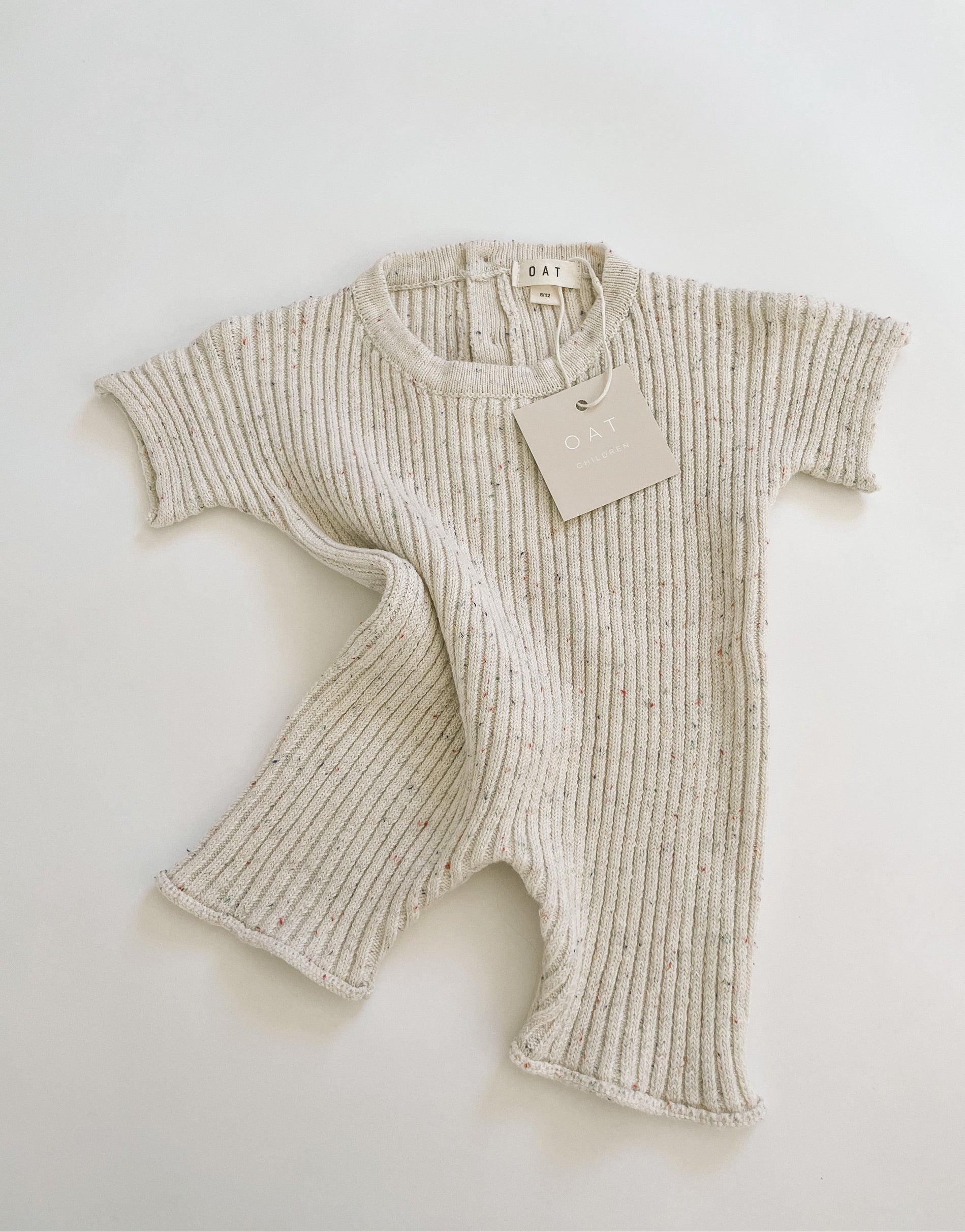 即納&大特価】 OAT Sprinkle Ribbet Knit tee Playsuit ロンパース