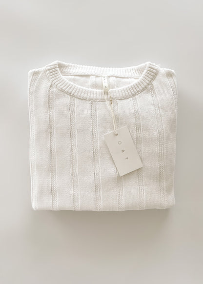 Women’s Wide Ribbed Knit Sweater ‘Dove’