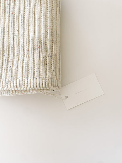 Sprinkle Knit Ribbed Blanket