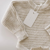 Chunky Knit Onesie ‘Oatmeal’