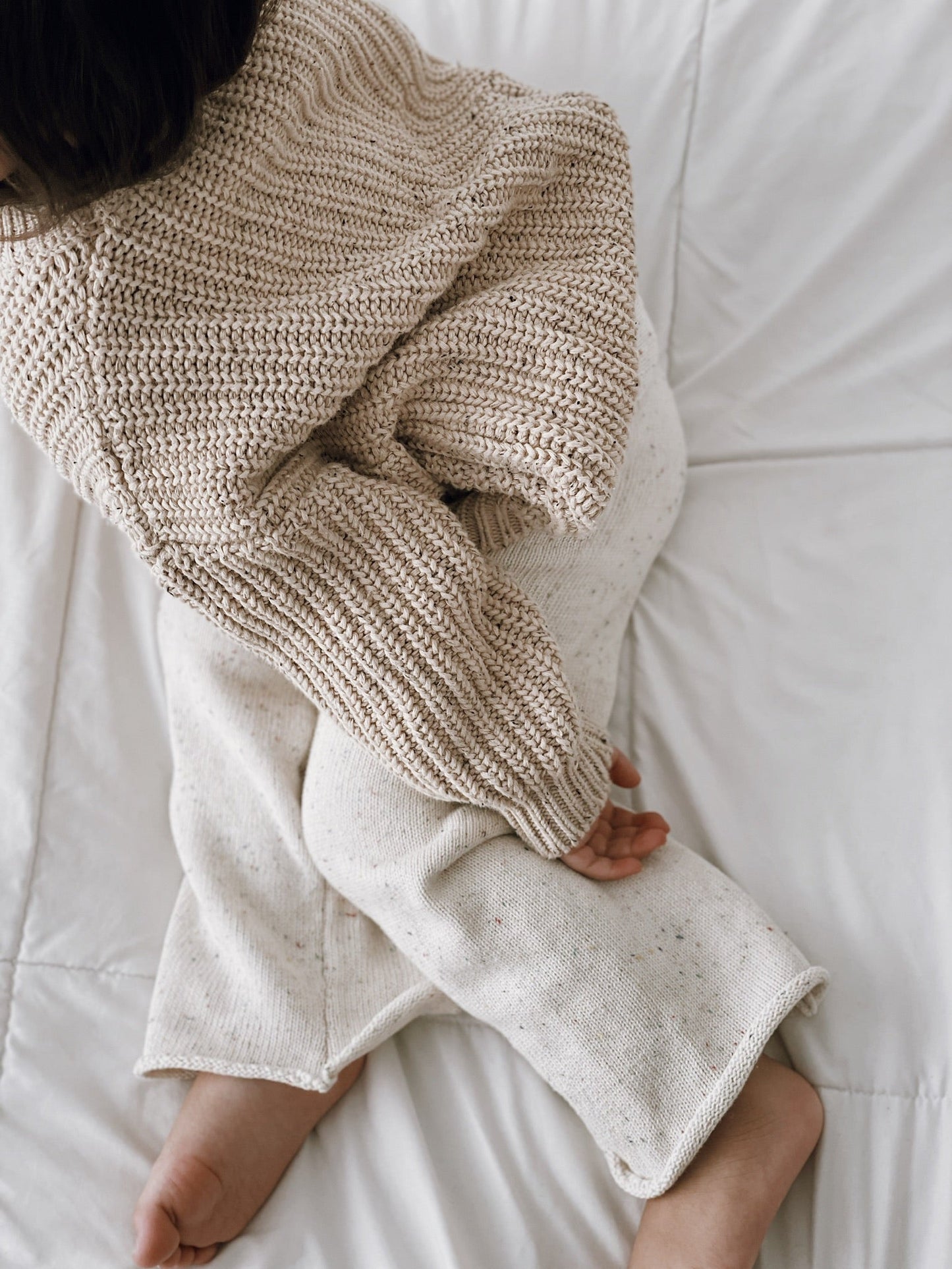 ‘Oat Fleck’ Chunky Sweater