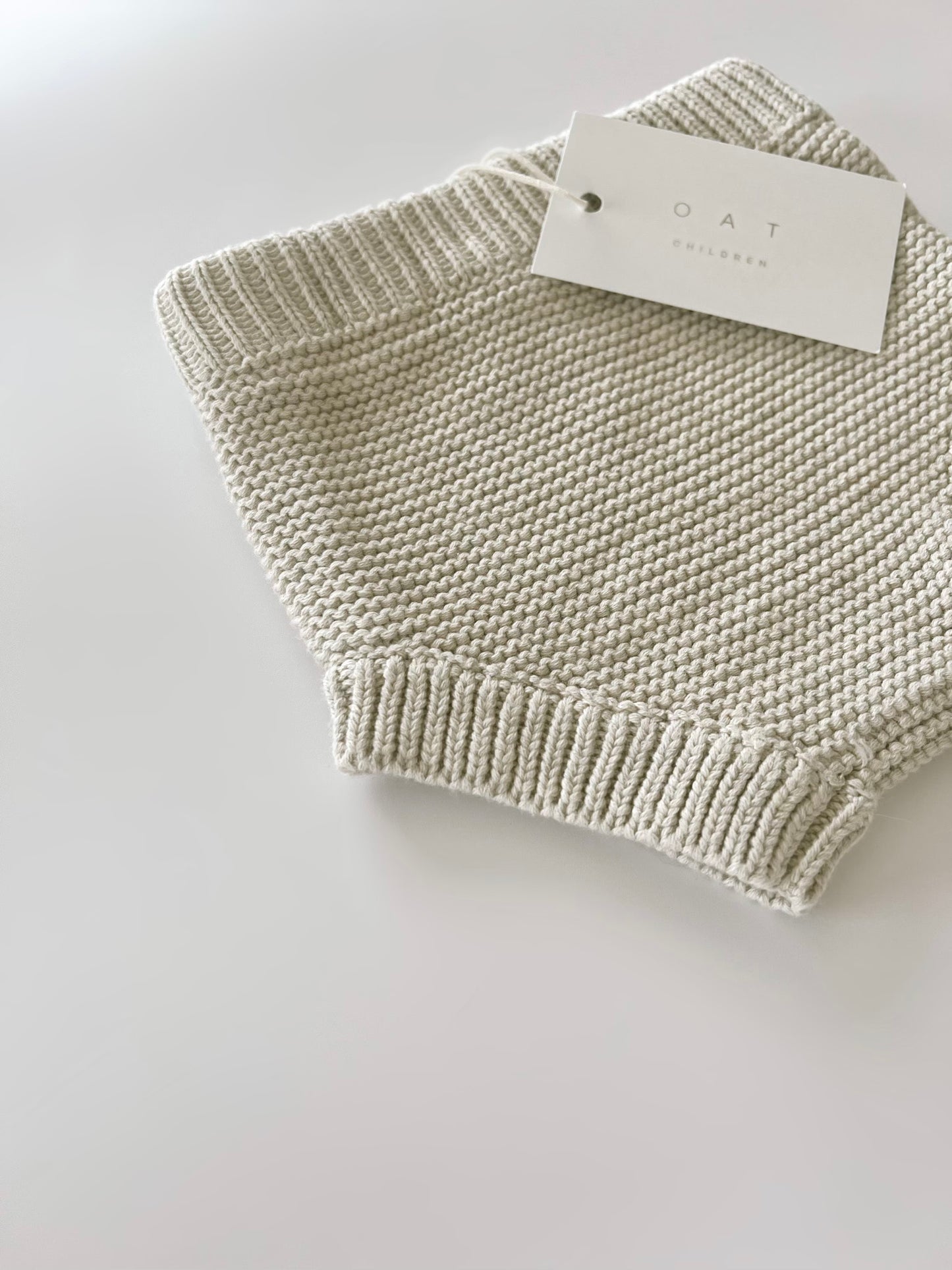 Purl Knit Bloomer Shorts ‘Gray Marle’