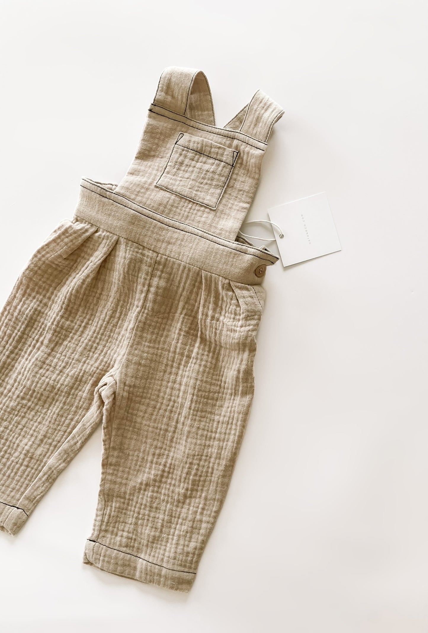 Muslin Overalls - Vintage Brown