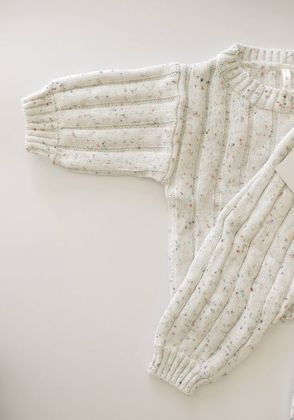 Children’s Wide Ribbed Knit Sweater ‘Sprinkle’