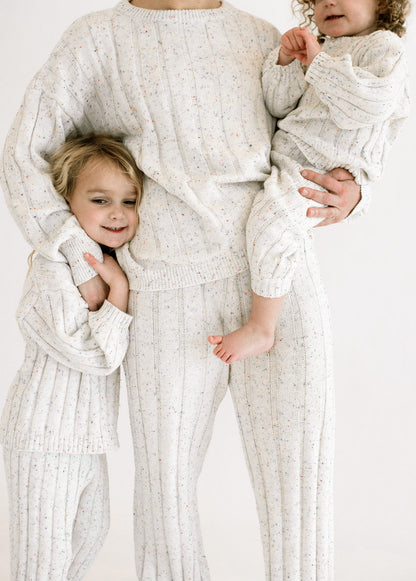 Children’s Wide Ribbed Knit Sweater ‘Sprinkle’