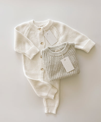 Powder Chunky Knit Playsuit