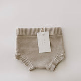 Purl Knit Bloomer Shorts ‘Mushroom’