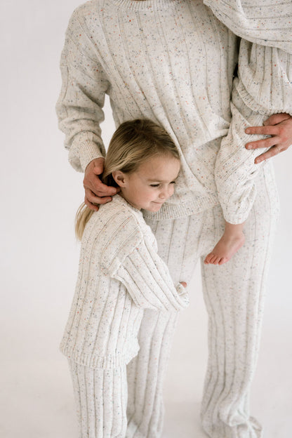 Children’s Wide Ribbed Knit Pant ‘Sprinkle’